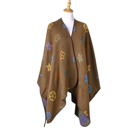 Cardigan Wrap Open Front Poncho