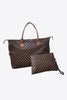 Brown Checkered Bag 