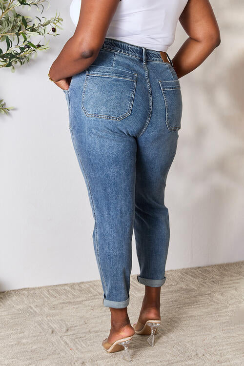 Judy Blue High Waist Drawstring Denim Jeans