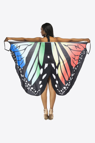 Women's Butterfly Spaghetti Strap Swimsuit Cover Up